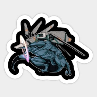 aesthetic manga kaiju Sticker